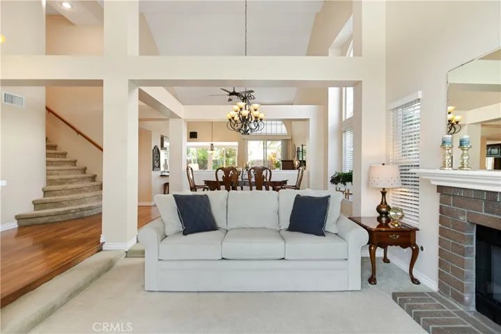 The high ceilings and open floor concept gives this home a very grand feel.