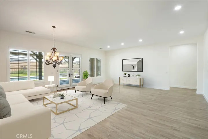 Main House - LIving Room and Dining Room Area - Virtually Staged