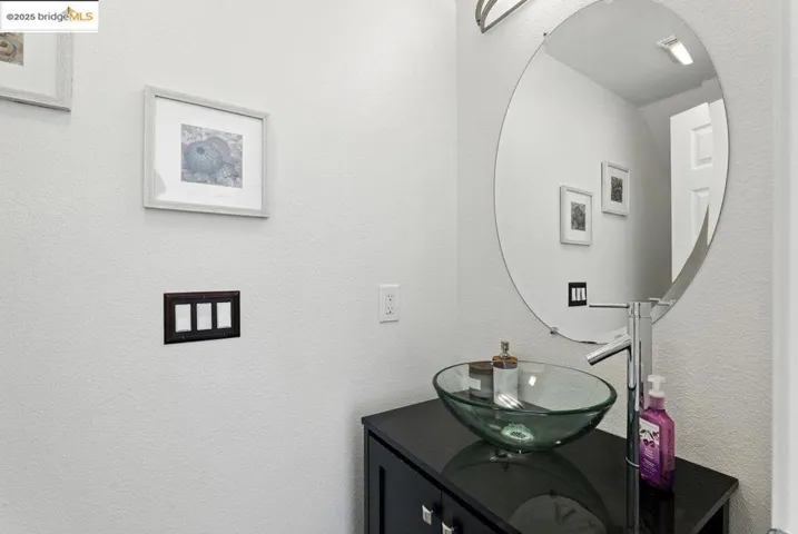 downstairs