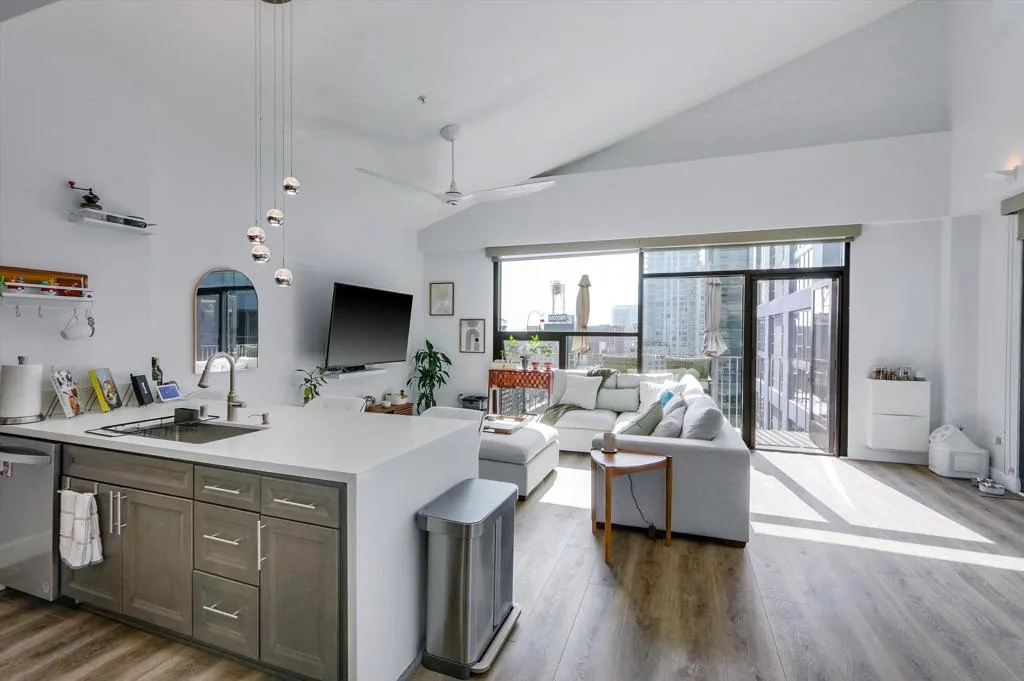 STUNNING OPEN KITCHEN FLOORPLAN-VAULTED CEILINGS-REMODELED KITCHEN-HARWOOD FLOORING-AMAZING CITY PETCO PARK VIEWS VIEWS