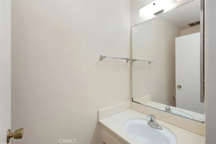 Downstairs powder room.