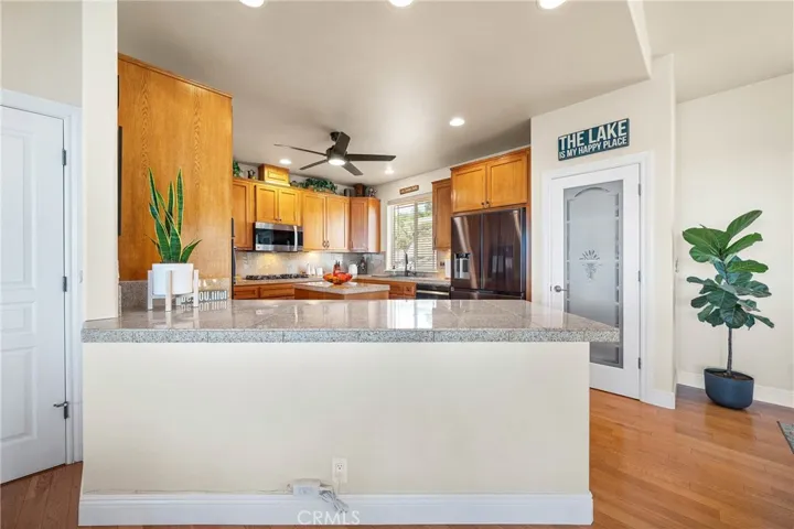 bar counter off kitchen
