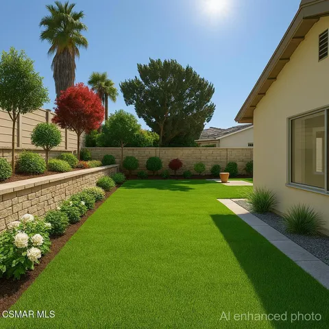 Ai enhanced photo backyard