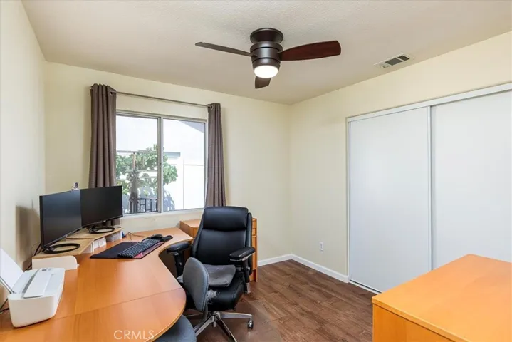 Bedroom 2.  Currently used as office.