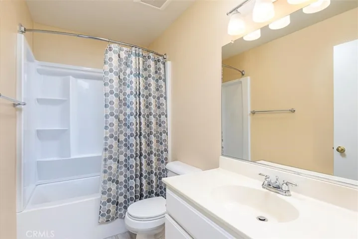 Recently remodeled hall bath.