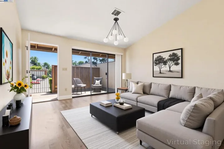 Virtually Staged Living Room