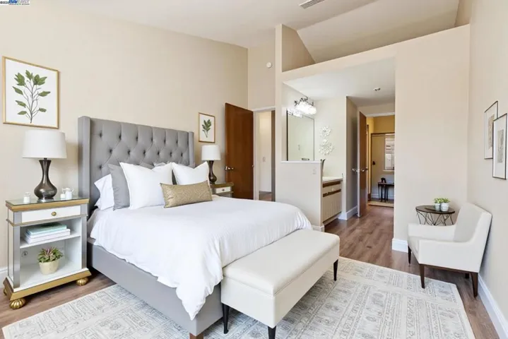 Virtually Staged Primary Bedroom