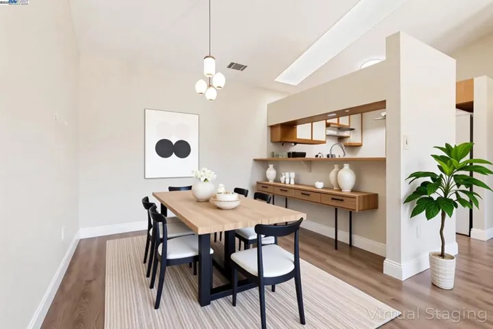 Virtually Staged Dining Room