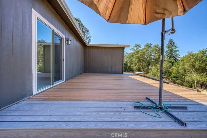 Deck off the master bedroom
