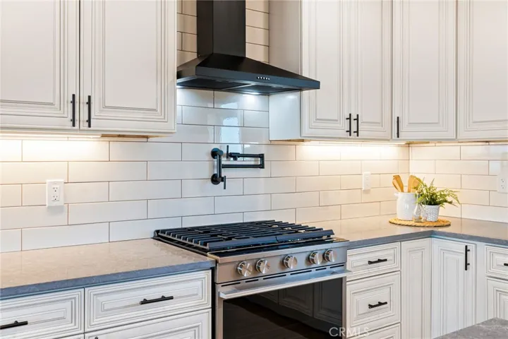 Pot Filler over the gas range.