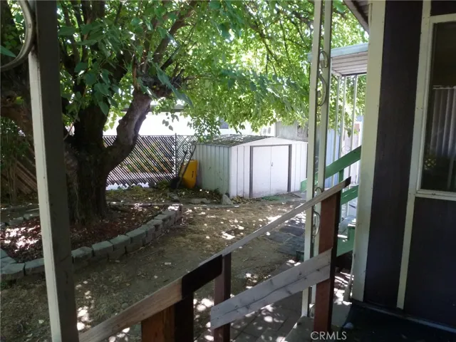 View from deck to yard