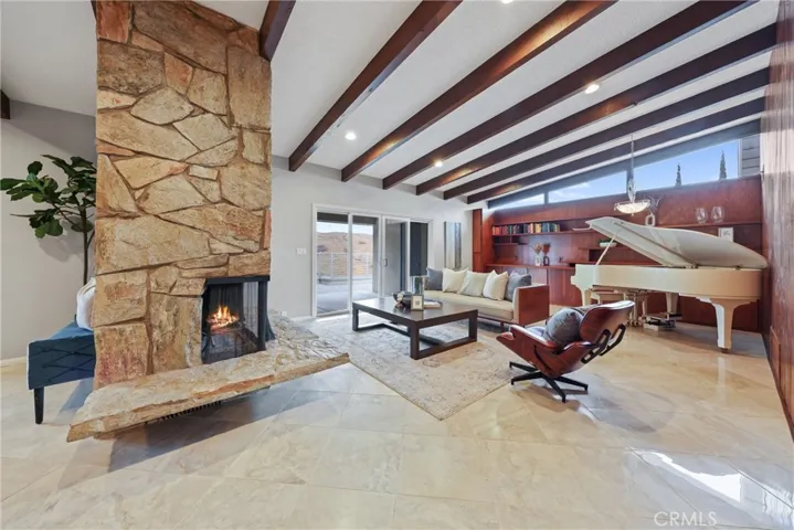 Living Room with Fireplace