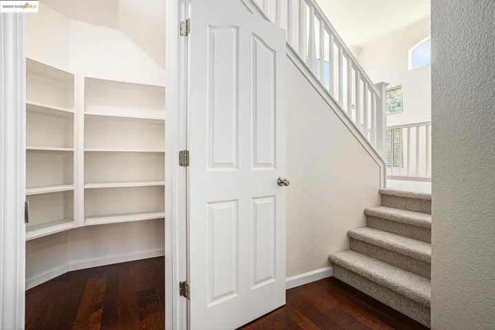 Ample shelving and utility space.