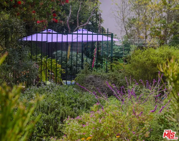 Pool area fenced for safety