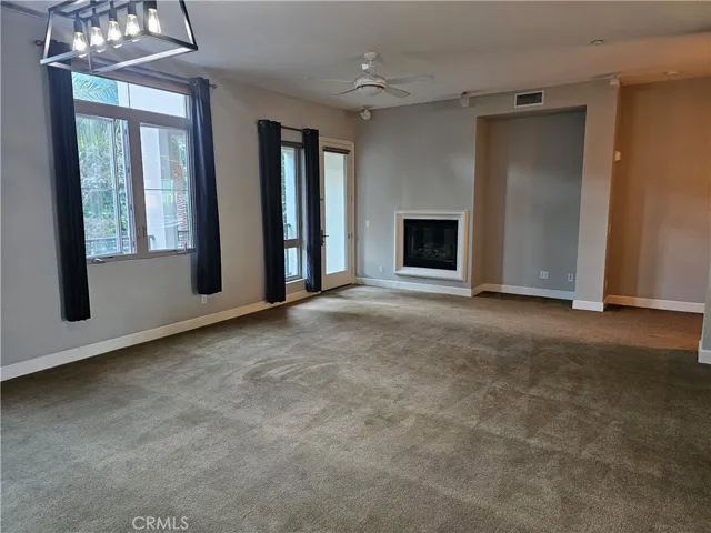 Family room with fireplace