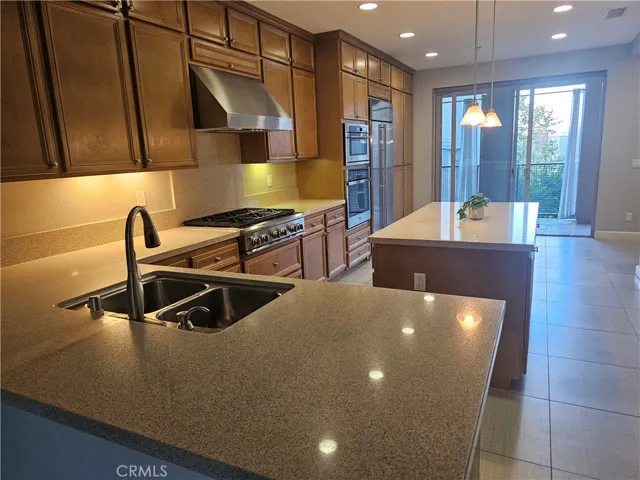 Plenty or counter space in this chef's kitchen
