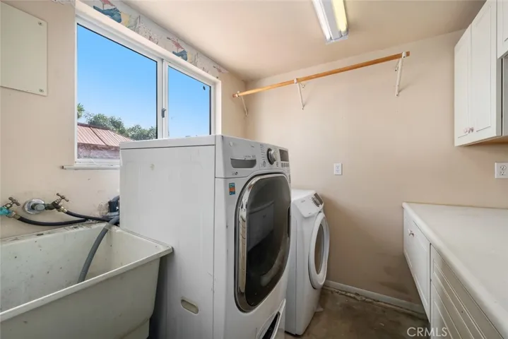 Interior laundry room in main home