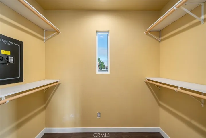 Master suite walk in closet