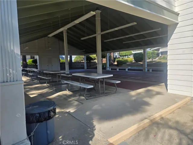 Clubhouse outside picnic area