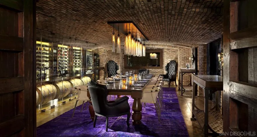For an unforgettable culinary experience, Rancho Valencia offers a private wine cave that can be reserved for intimate dinners or exclusive wine-and-food pairing events.