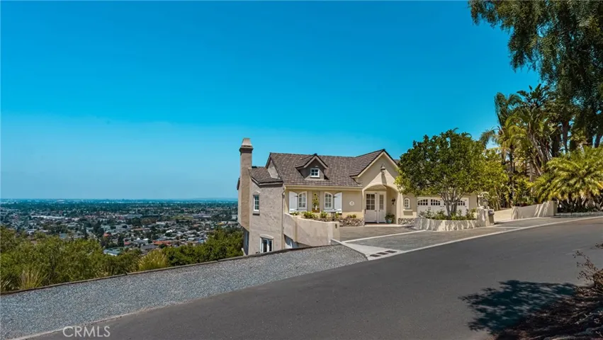 This custom built home enjoys views of city lights, Angels Stadium and Disneyland fireworks!