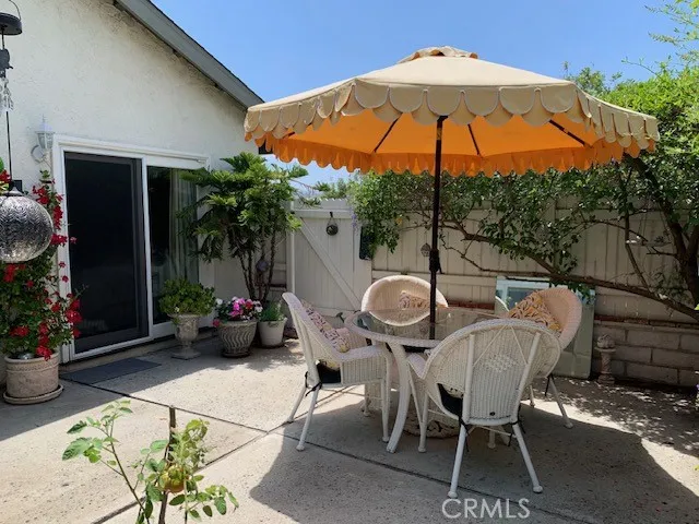 Private patio.