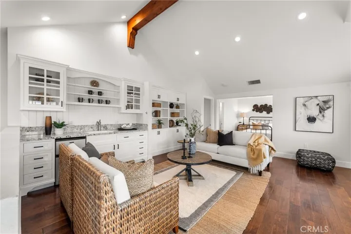 Upstairs living area