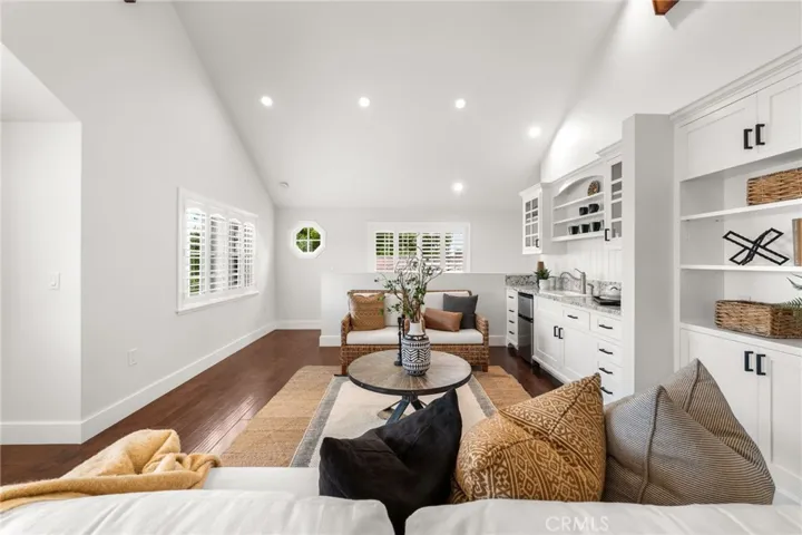 Upstairs living area