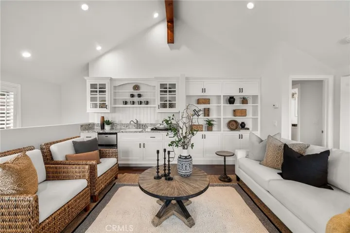 Upstairs living area