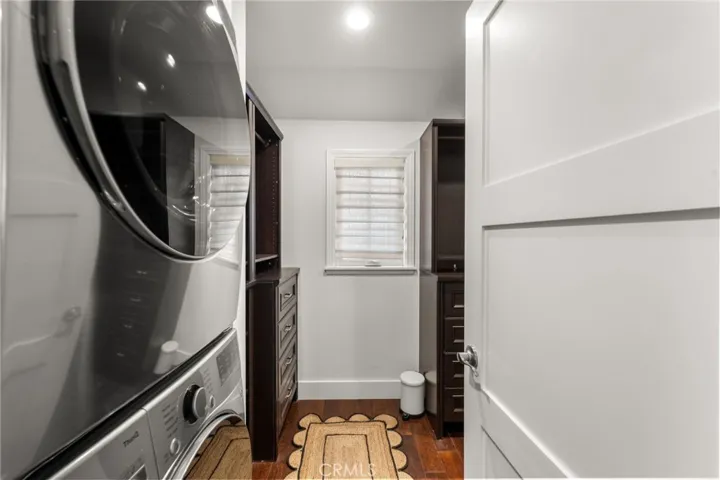 Upstairs primary walk-in closet