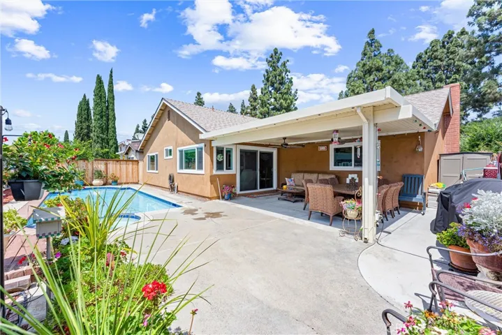 Lots of patio space with your pool