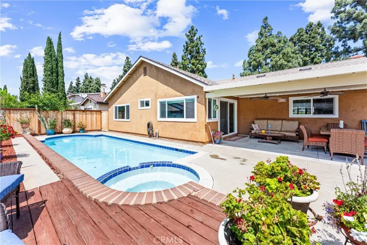 Fun filled backyard with Pool and Jacuzzi!