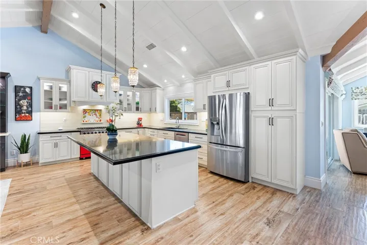 Kitchen, with lots of storage, sleek counter tops!