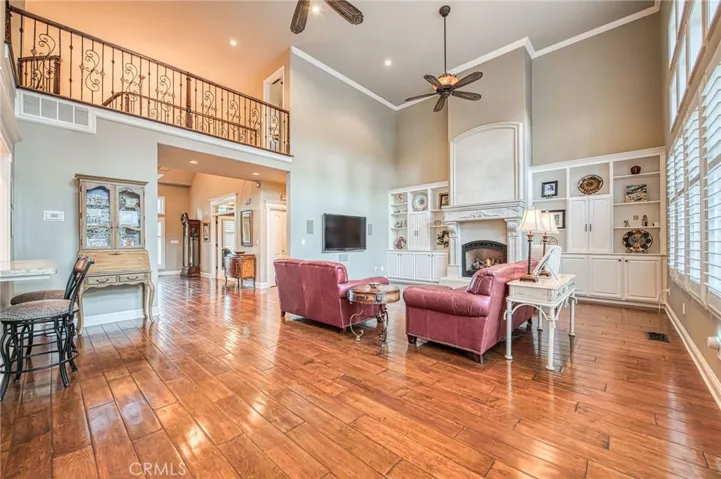 Living room from informal dining area