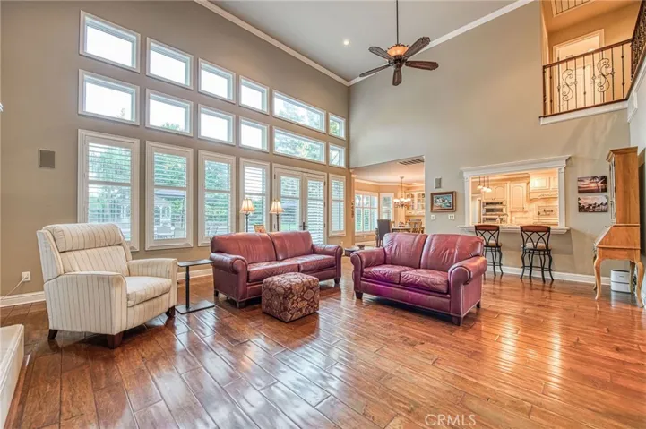 Living room look toward kitchen