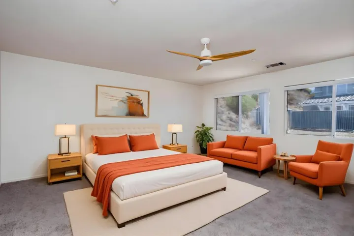 Primary Bedroom - the windows have privacy shades on. You will see once you view the home