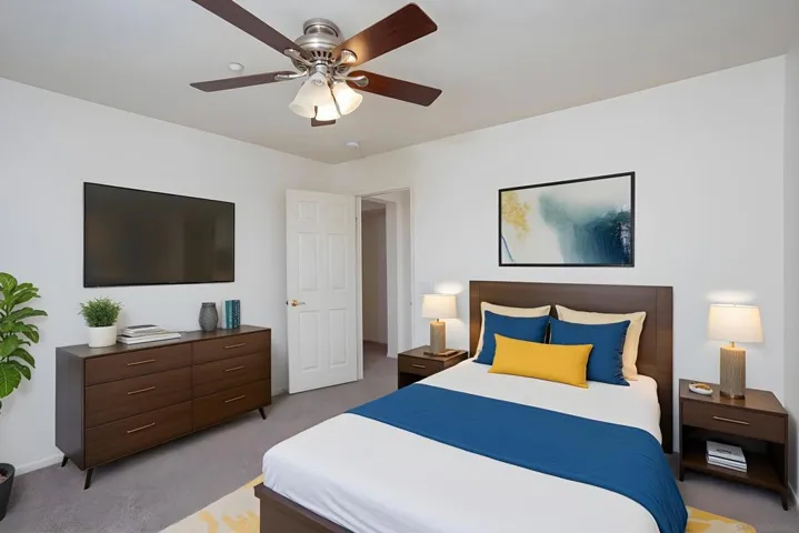 2nd upstairs bedroom jack n jill virtually staged
