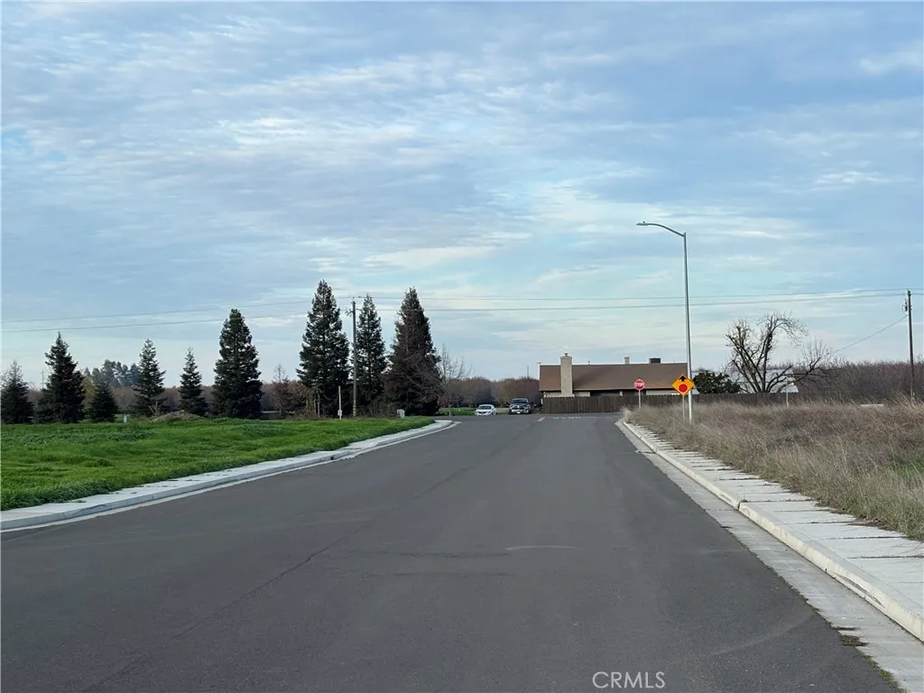 On Left, East side of property, Ellis st side toward Hwy 32