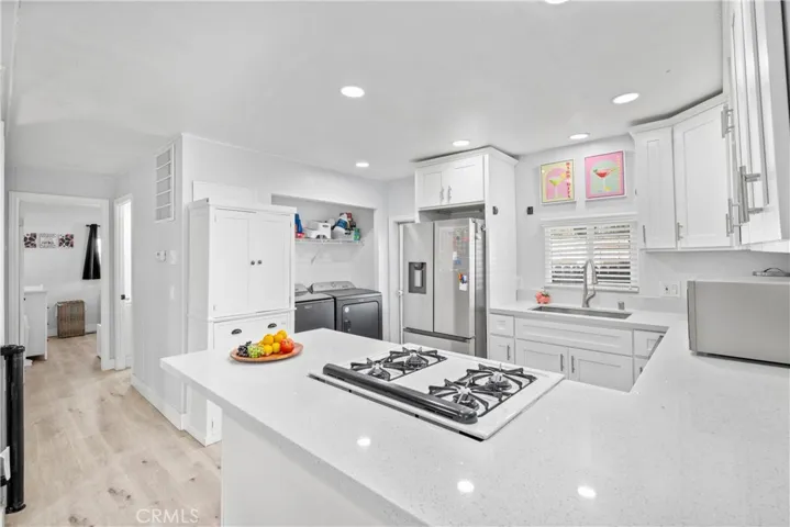 Updated cabinetry and countertops