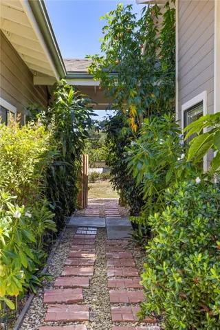 Breezeway between house and workshop,