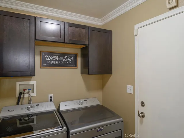 Interior laundry room
