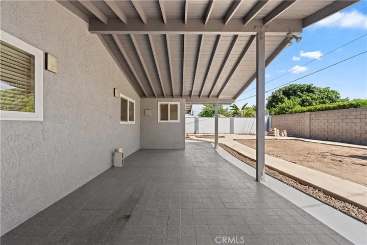 Patio Cover with Epoxy Flooring