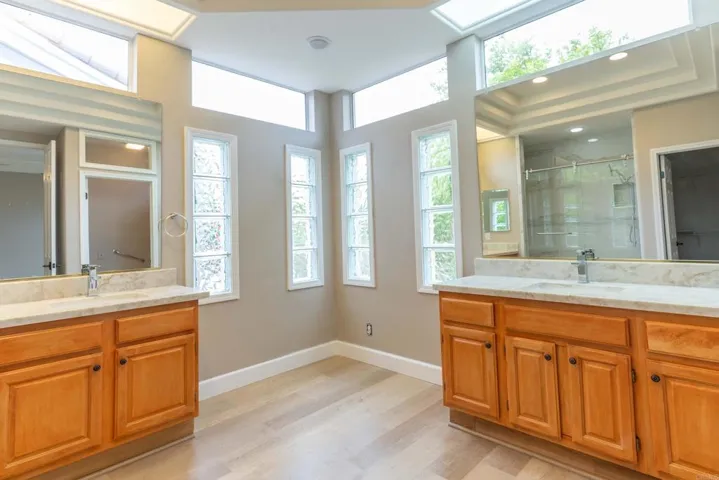 Master Bath with Room for Storage Cabinets
