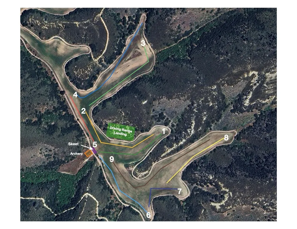 Visualization, not actual golf course