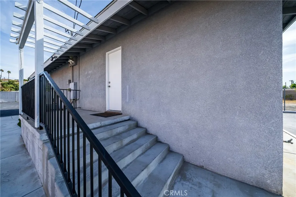 back door to office