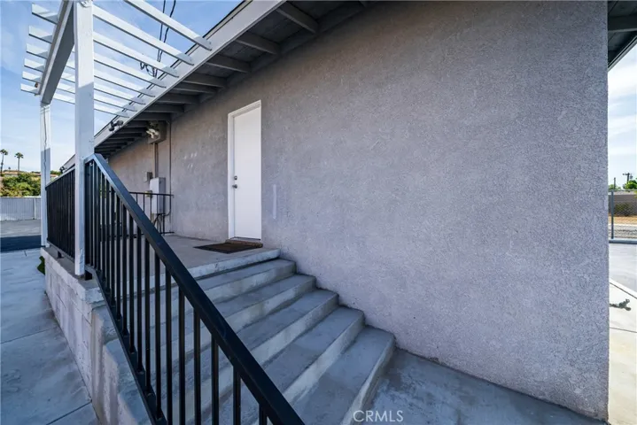 back door to office