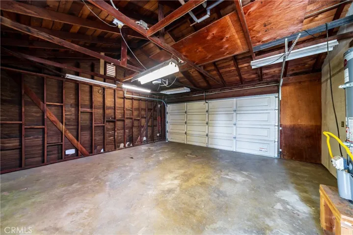 garage, water heater less than a year old!