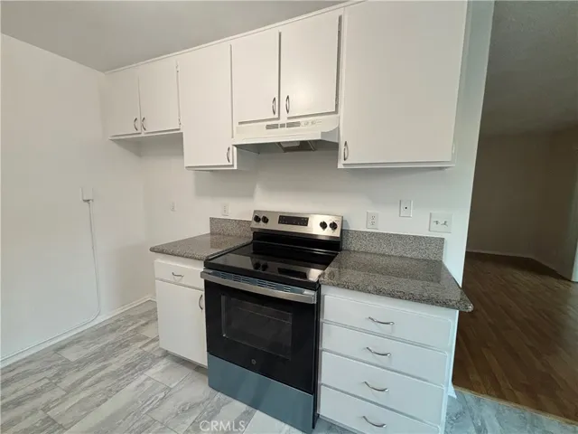 kitchen with new stove