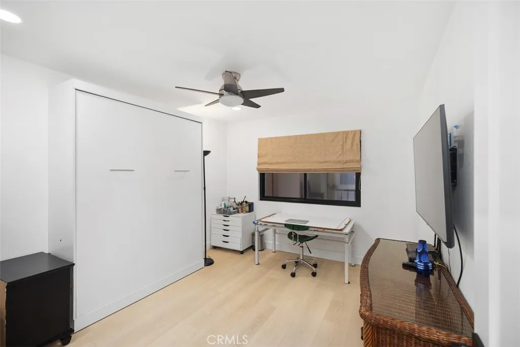Guest room when its set up for an office