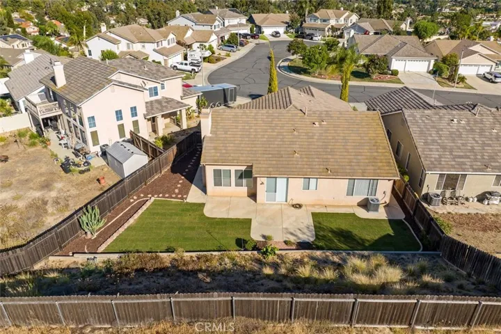 View of backyard from above